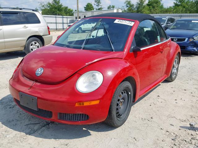 3VWPF31Y76M309213 - 2006 VOLKSWAGEN NEW BEETLE წითელი ფოტო 2