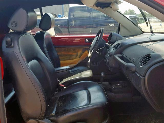 3VWPF31Y76M309213 - 2006 VOLKSWAGEN NEW BEETLE წითელი ფოტო 5
