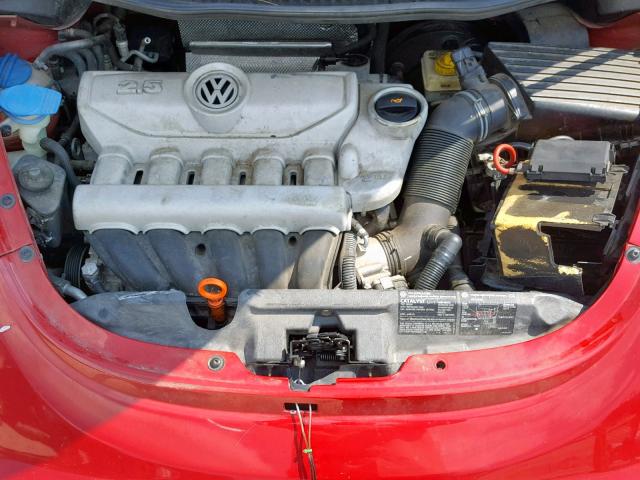 3VWPF31Y76M309213 - 2006 VOLKSWAGEN NEW BEETLE წითელი ფოტო 7