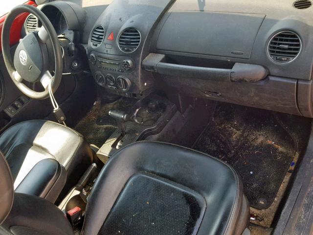 3VWPF31Y76M309213 - 2006 VOLKSWAGEN NEW BEETLE წითელი ფოტო 9