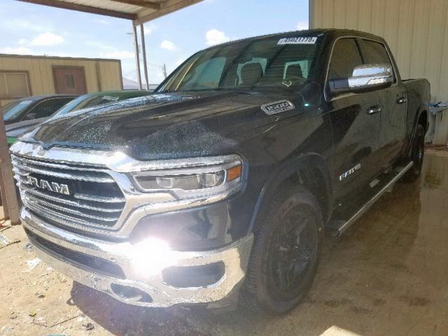 1C6SRFKT2KN515975 - 2019 RAM 1500 LONGH BLACK photo 2