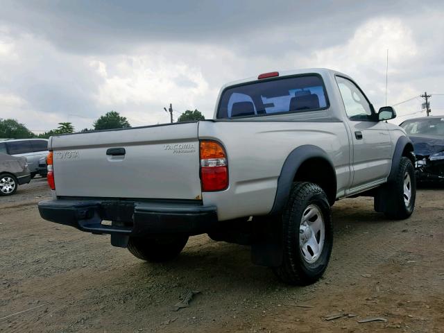 5TENM92N73Z147315 - 2003 TOYOTA TACOMA PRE SILVER photo 4