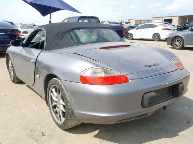 WP0CA29864S620411 - 2004 PORSCHE BOXSTER SILVER photo 3