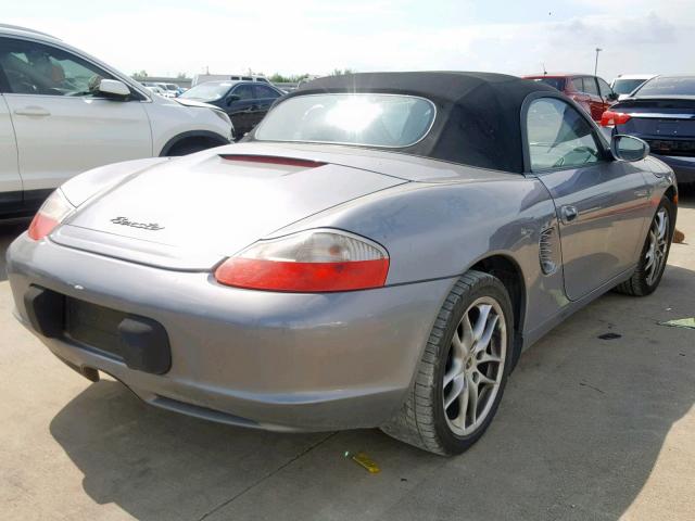 WP0CA29864S620411 - 2004 PORSCHE BOXSTER SILVER photo 4