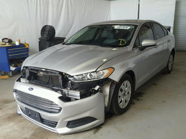 3FA6P0G72DR212533 - 2013 FORD FUSION S SILVER photo 2