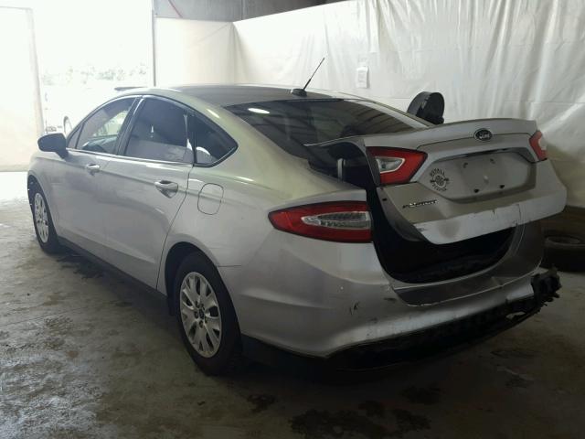 3FA6P0G72DR212533 - 2013 FORD FUSION S SILVER photo 3