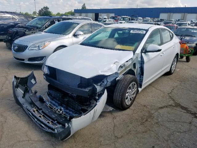 5NPD74LF7KH470536 - 2019 HYUNDAI ELANTRA SE WHITE photo 2