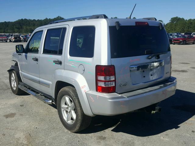 1J8GN58K68W242425 - 2008 JEEP LIBERTY LI SILVER photo 3