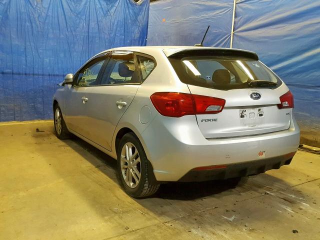 KNAFU5A2XB5336480 - 2011 KIA FORTE EX SILVER photo 3