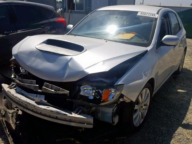 JF1GH74648G812246 - 2008 SUBARU IMPREZA WR SILVER photo 2