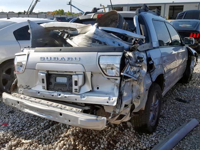 4S4BT63C365102621 - 2006 SUBARU BAJA TURBO SILVER photo 4