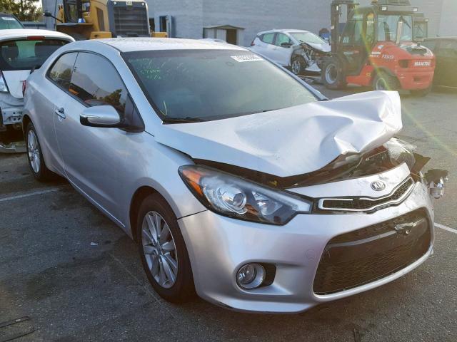 KNAFX6A80E5237513 - 2014 KIA FORTE EX SILVER photo 1