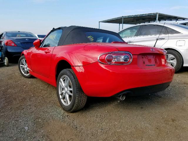 JM1NC2EF9A0209907 - 2010 MAZDA MX-5 MIATA RED photo 3