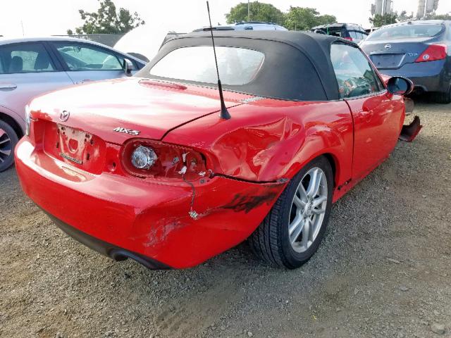 JM1NC2EF9A0209907 - 2010 MAZDA MX-5 MIATA RED photo 4