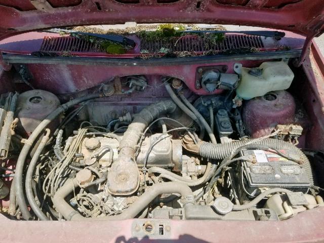 2B4FK41GXGR690098 - 1986 DODGE CARAVAN SE MAROON photo 7