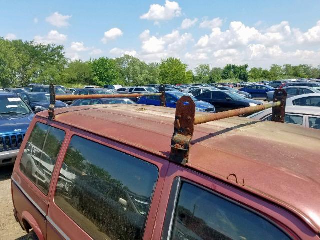 2B4FK41GXGR690098 - 1986 DODGE CARAVAN SE MAROON photo 9