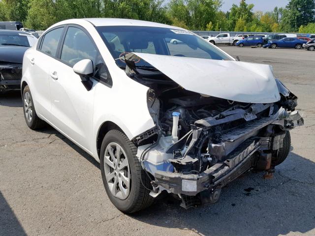 KNADM4A36G6558641 - 2016 KIA RIO LX WHITE photo 1