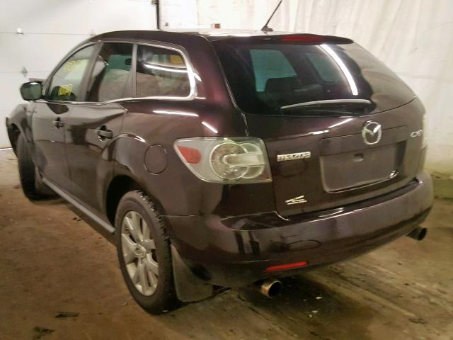 JM3ER293970160755 - 2007 MAZDA CX-7 PURPLE photo 3