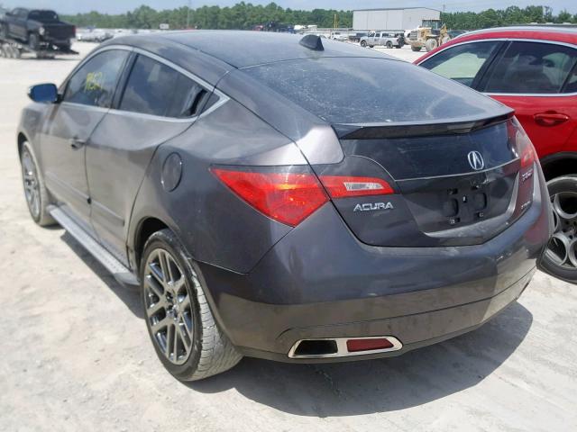 2HNYB1H46AH502724 - 2010 ACURA ZDX TECHNO CHARCOAL photo 3