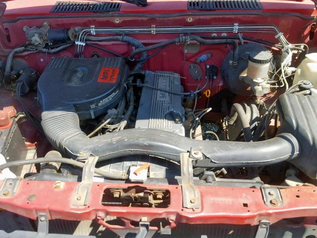 1N6SD11S5MC350082 - 1991 NISSAN TRUCK SHOR RED photo 7