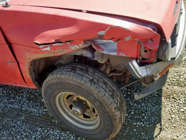 1N6SD11S5MC350082 - 1991 NISSAN TRUCK SHOR RED photo 9