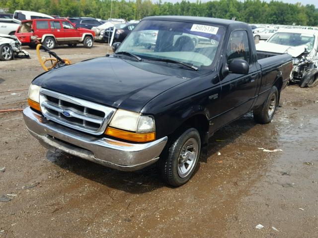 1FTYR10V7XPA56786 - 1999 FORD RANGER BLACK photo 2