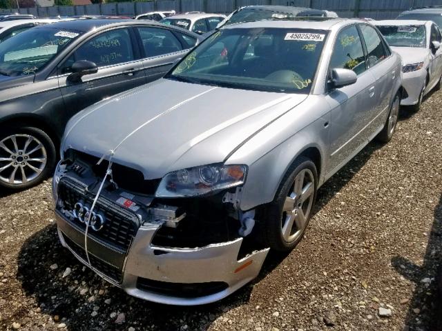 WAUDH78E88A169253 - 2008 AUDI A4 3.2 QUA SILVER photo 2