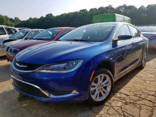 1C3CCCAB4FN533829 - 2015 CHRYSLER 200 LIMITE BLUE photo 2