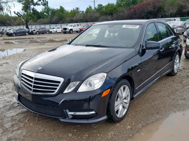 WDDHF2EB7CA527593 - 2012 MERCEDES-BENZ E 350 BLUE BLACK photo 2