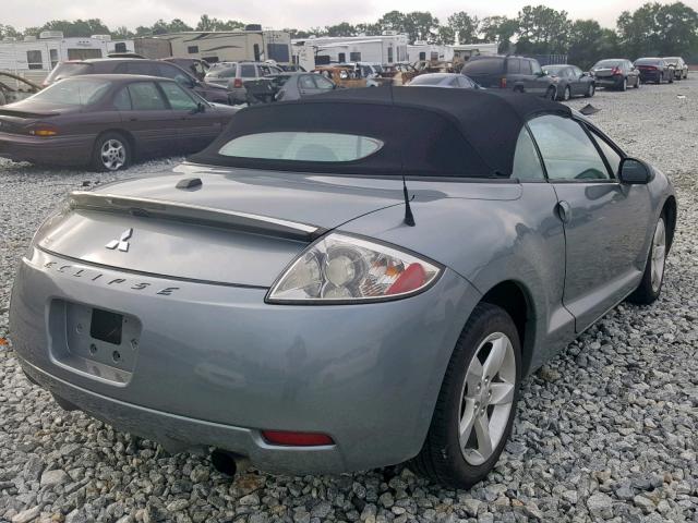 4A3AL25F18E040118 - 2008 MITSUBISHI ECLIPSE SP GRAY photo 4