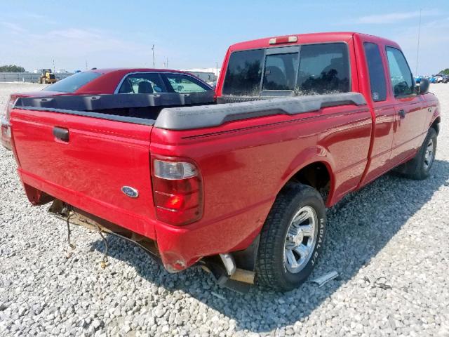 1FTYR14E41PA23200 - 2001 FORD RANGER SUP RED photo 4