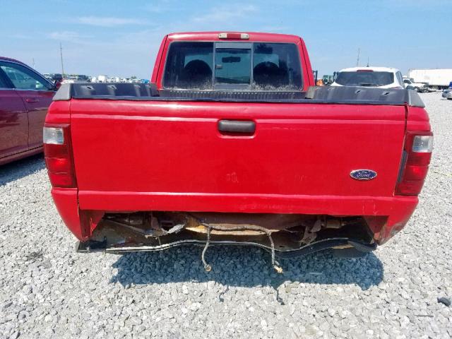 1FTYR14E41PA23200 - 2001 FORD RANGER SUP RED photo 9