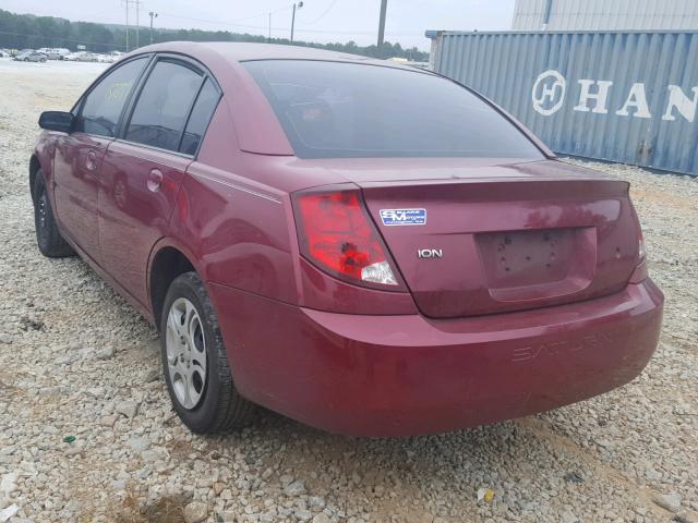 1G8AJ52F55Z178161 - 2005 SATURN ION LEVEL RED photo 3