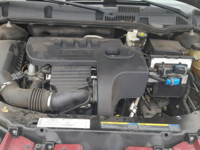 1G8AJ52F55Z178161 - 2005 SATURN ION LEVEL RED photo 7