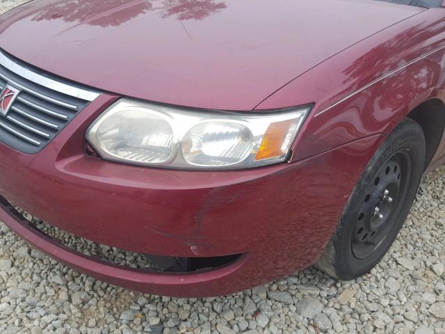 1G8AJ52F55Z178161 - 2005 SATURN ION LEVEL RED photo 9