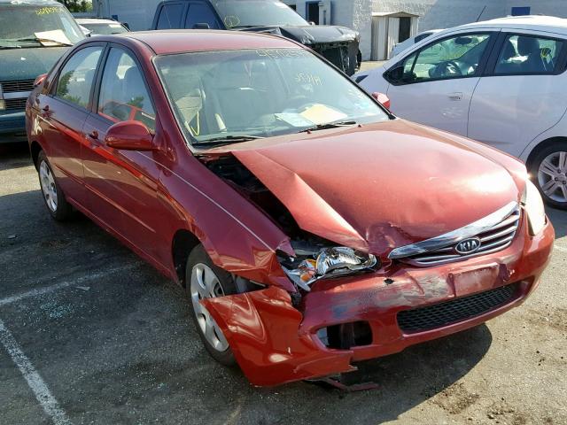 KNAFE121X75461689 - 2007 KIA SPECTRA EX RED photo 1