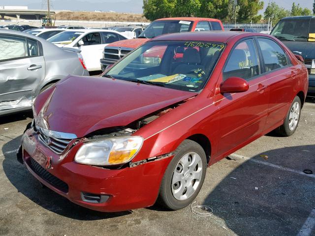 KNAFE121X75461689 - 2007 KIA SPECTRA EX RED photo 2