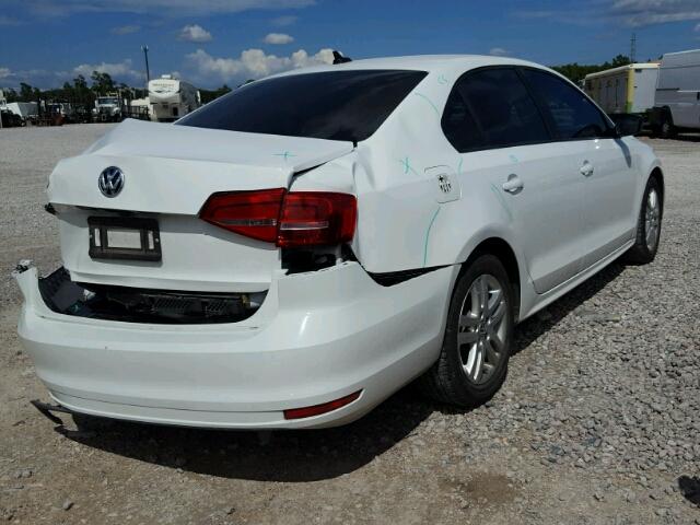 3VW2K7AJ5FM210583 - 2015 VOLKSWAGEN JETTA BASE WHITE photo 4