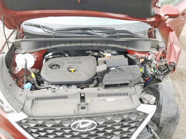 KM8J23A42KU860555 - 2019 HYUNDAI TUCSON SE RED photo 7