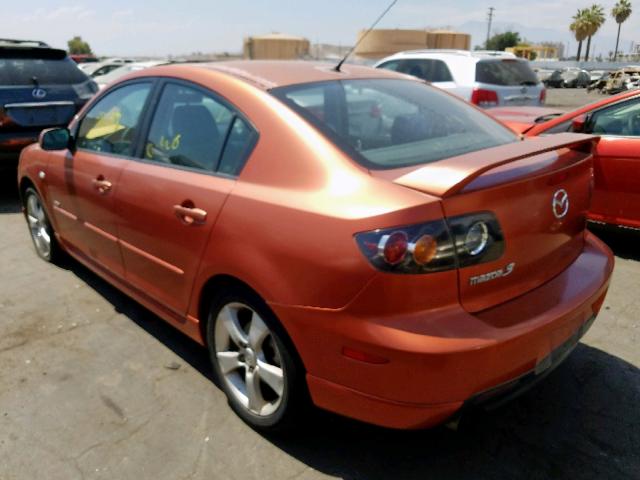 JM1BK323341199105 - 2004 MAZDA 3 S ORANGE photo 3