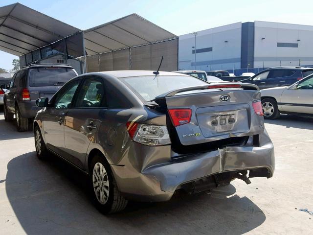 KNAFU4A29D5645614 - 2013 KIA FORTE EX GRAY photo 3