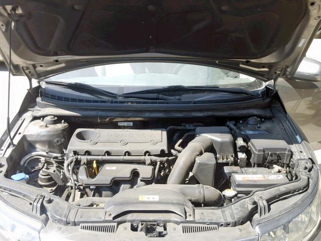 KNAFU4A29D5645614 - 2013 KIA FORTE EX GRAY photo 7