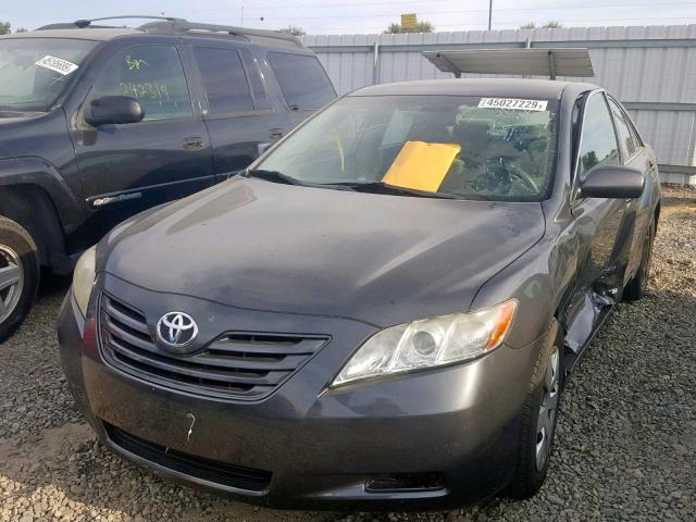 4T4BE46KX9R054052 - 2009 TOYOTA CAMRY BASE GRAY photo 2