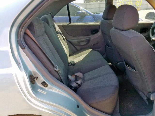 KMHCG45C94U569538 - 2004 HYUNDAI ACCENT GL BLUE photo 6