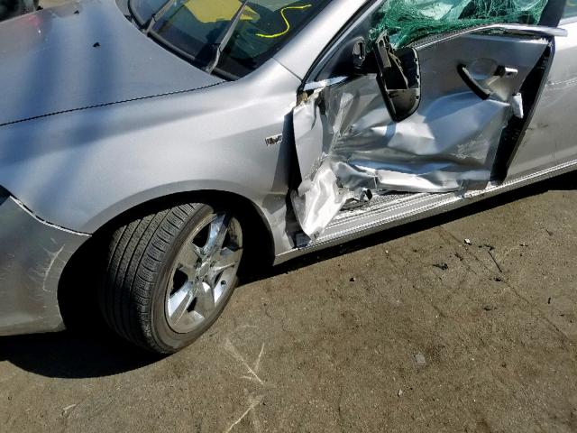 1G1ZH57B08F187858 - 2008 CHEVROLET MALIBU 1LT SILVER photo 9