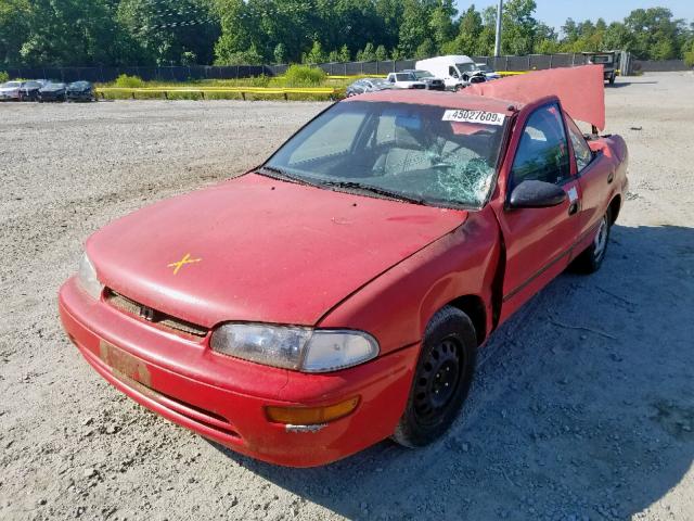 1Y1SK5360RZ102581 - 1994 GEO PRIZM BASE წითელი ფოტო 2