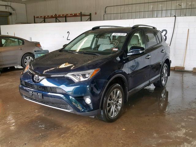 JTMDFREV0HJ174102 - 2017 TOYOTA RAV4 LIMIT BLUE photo 2