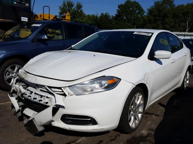 1C3CDFBA1DD137798 - 2013 DODGE DART SXT WHITE photo 2