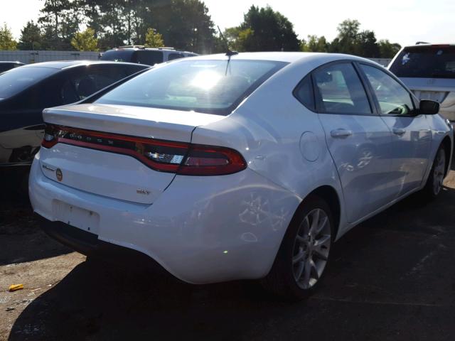 1C3CDFBA1DD137798 - 2013 DODGE DART SXT WHITE photo 4