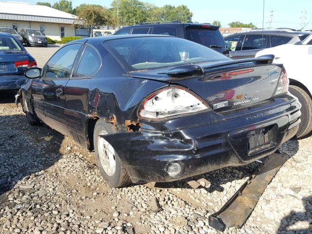 1G2NF12F62C162796 - 2002 PONTIAC GRAND AM S BLACK photo 3